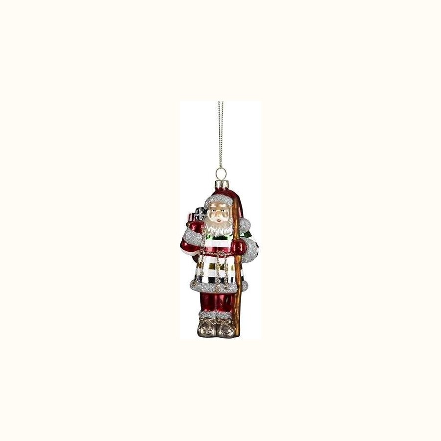 Christmas figural glass ornaments
